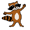 Animated reaction GIF on a retro web design developer personal portfolio
