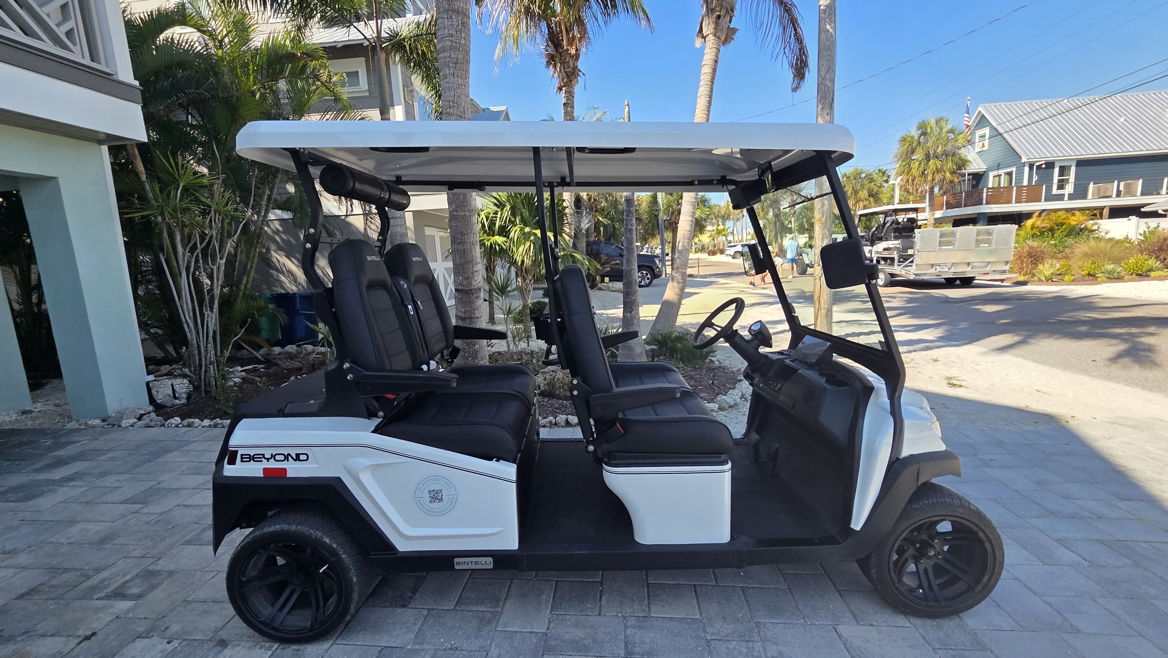 Hit the city streets in a clean, well-equipped golf cart