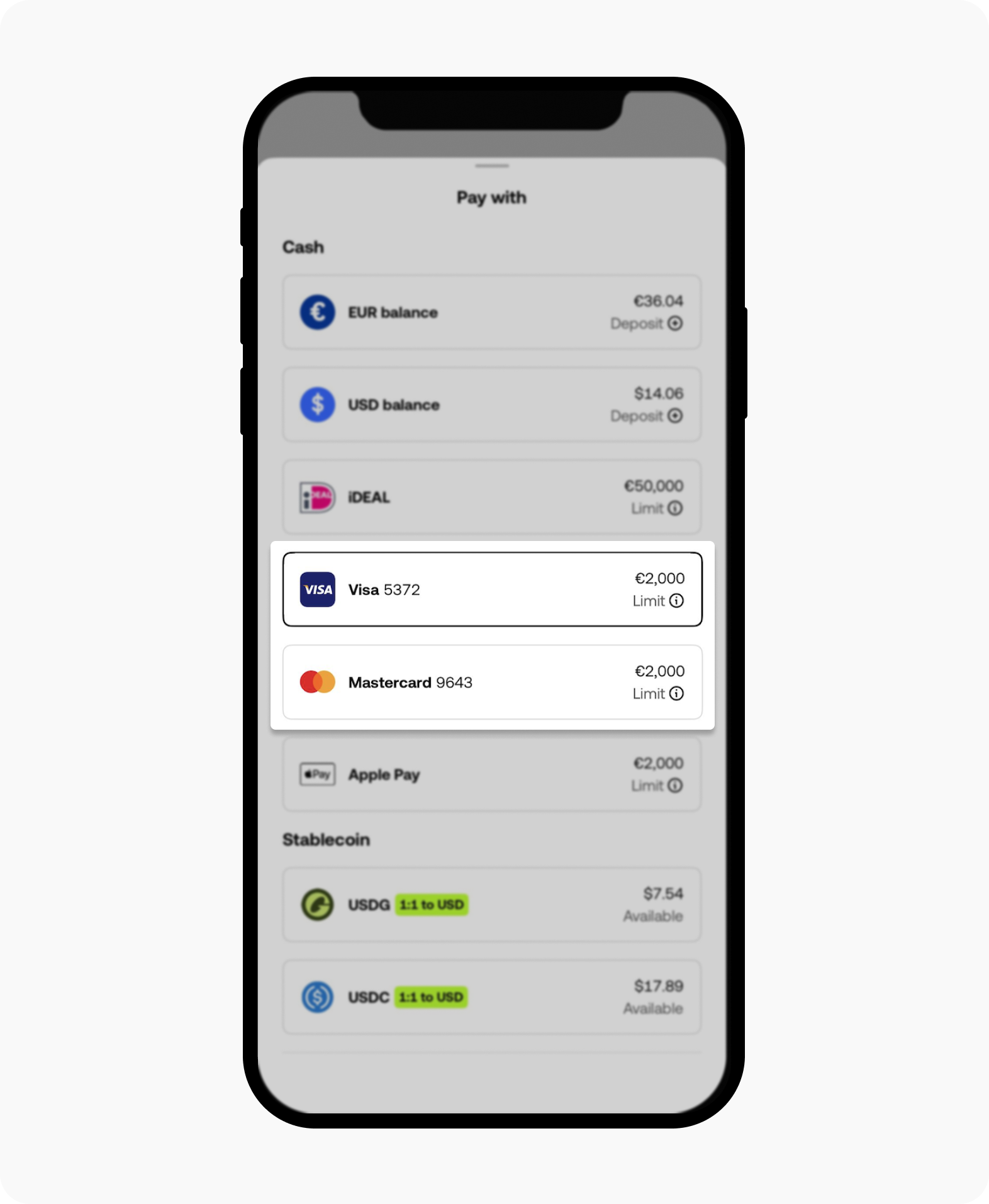 Step B: Buy with Debit/Credit Card