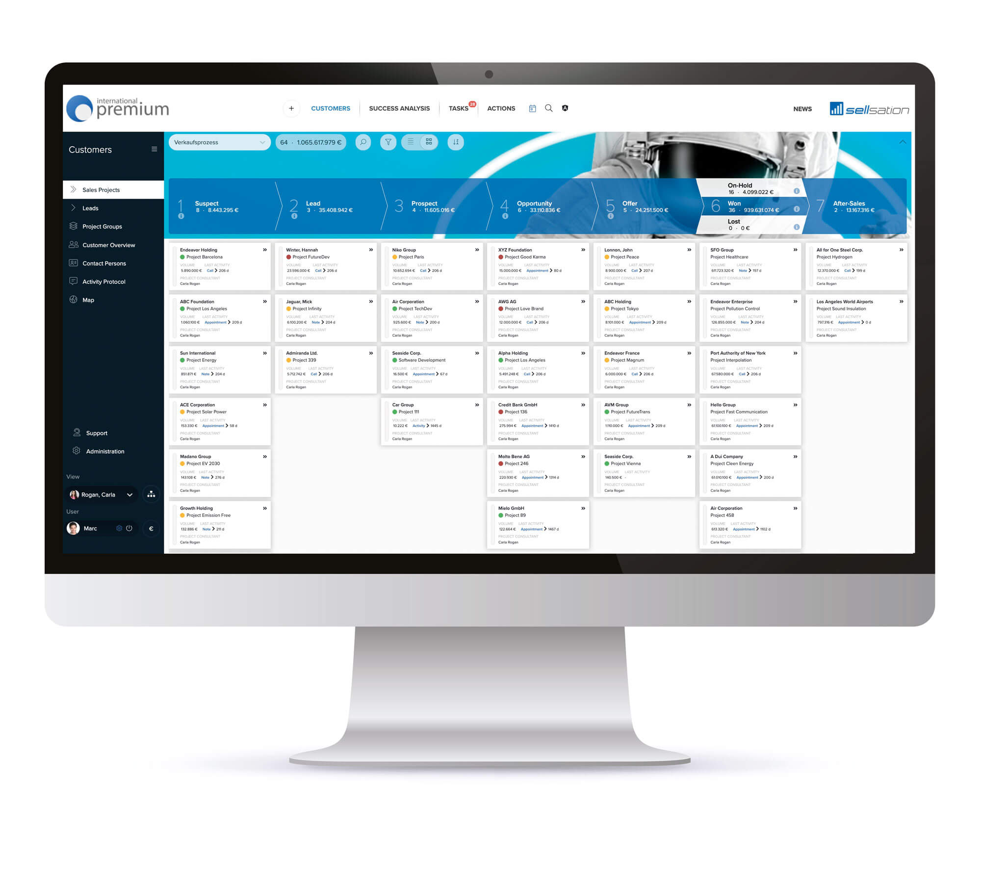 Screenshot SELLSATION - Sales process for the win