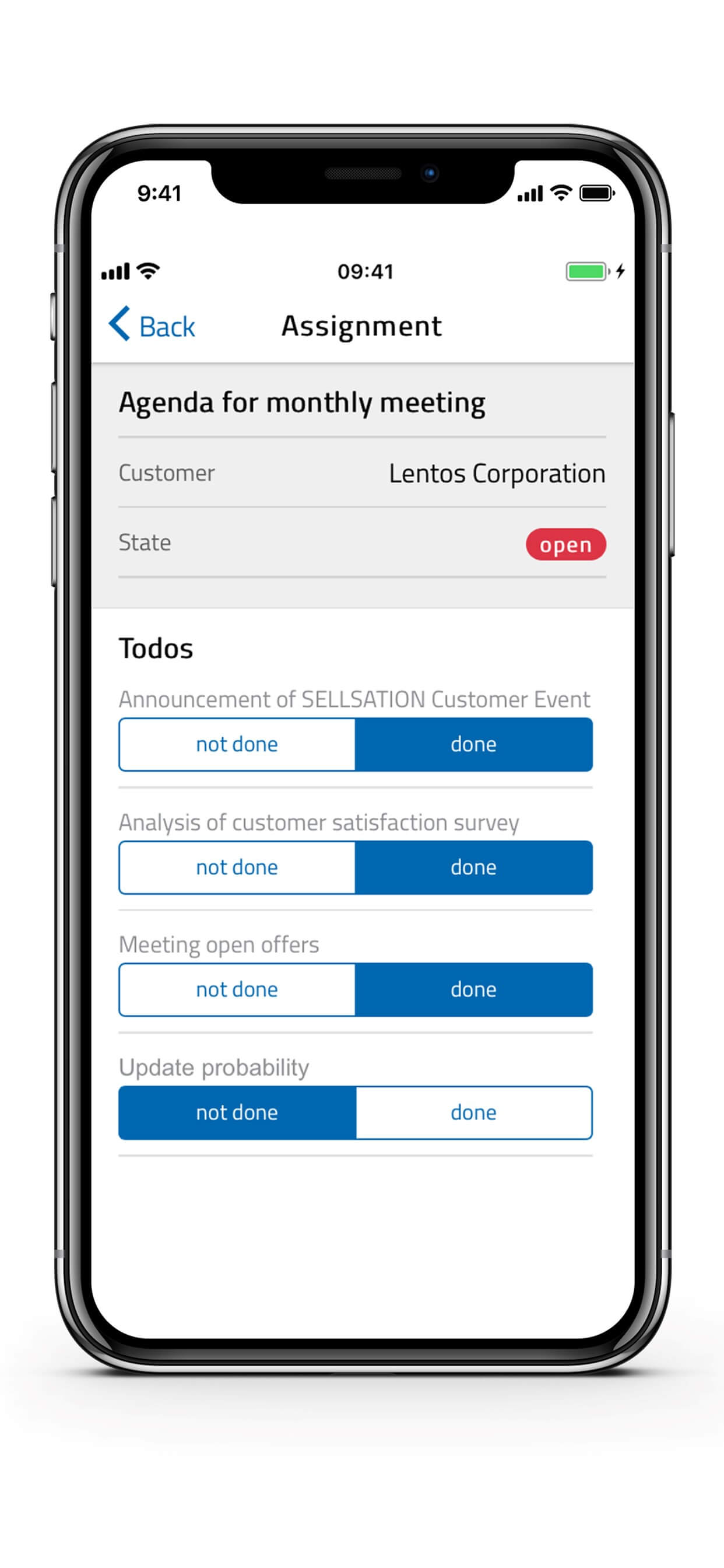 SELLSATION Mobile App - Assignments SELLSATION Mobile App - Assignments