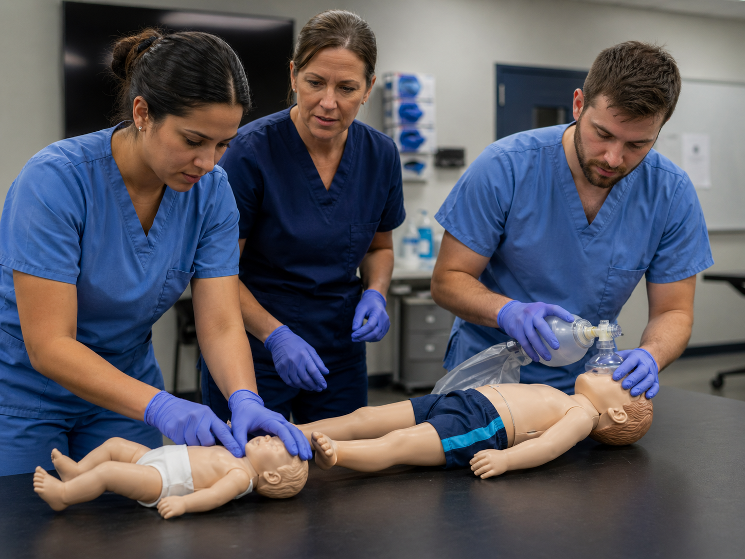 BLS bag-mask ventilation training — Burlington Hamilton GTA BLS bag-mask ventilation skills practice