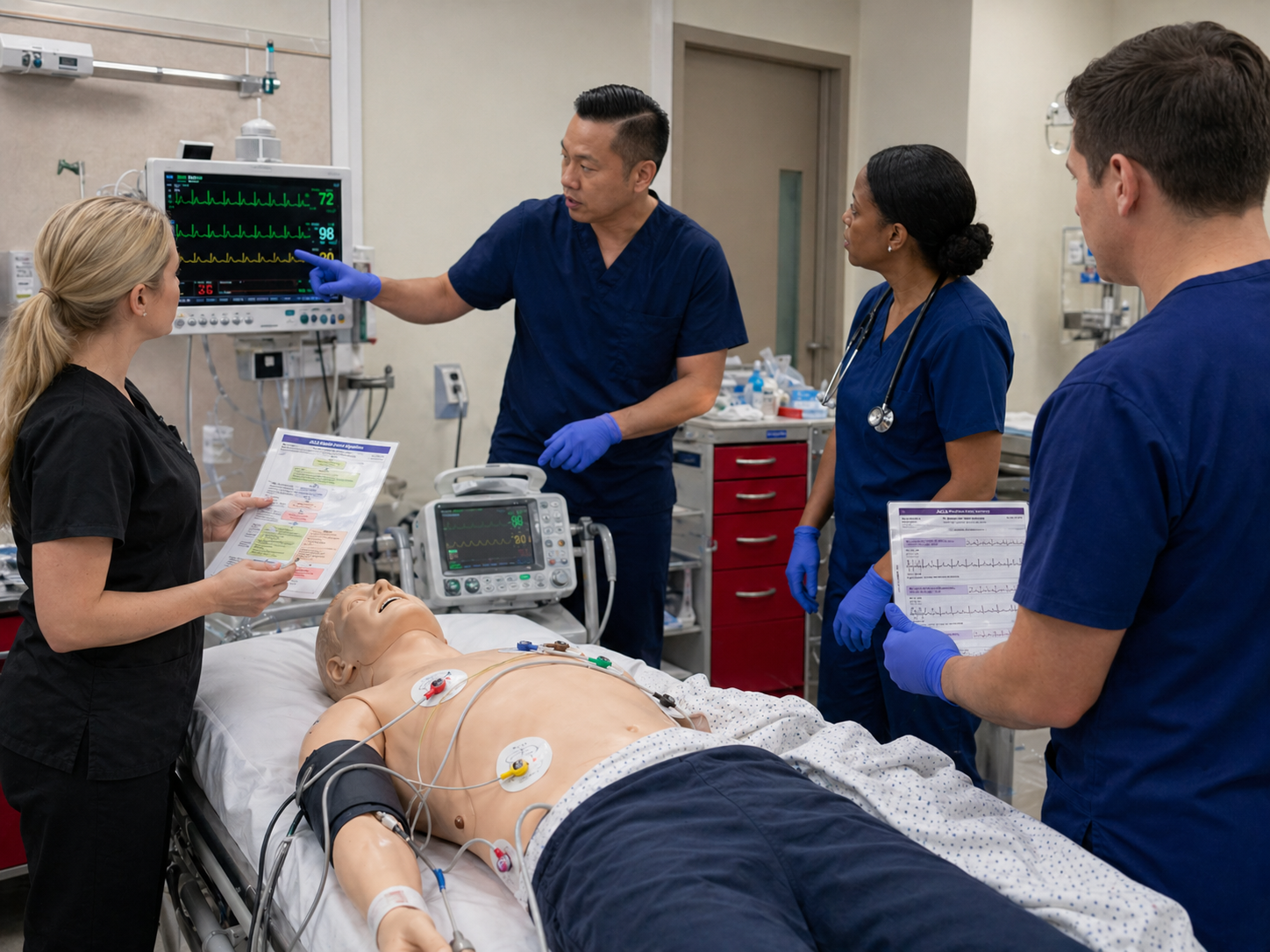 ACLS advanced airway and cardiac arrest scenario