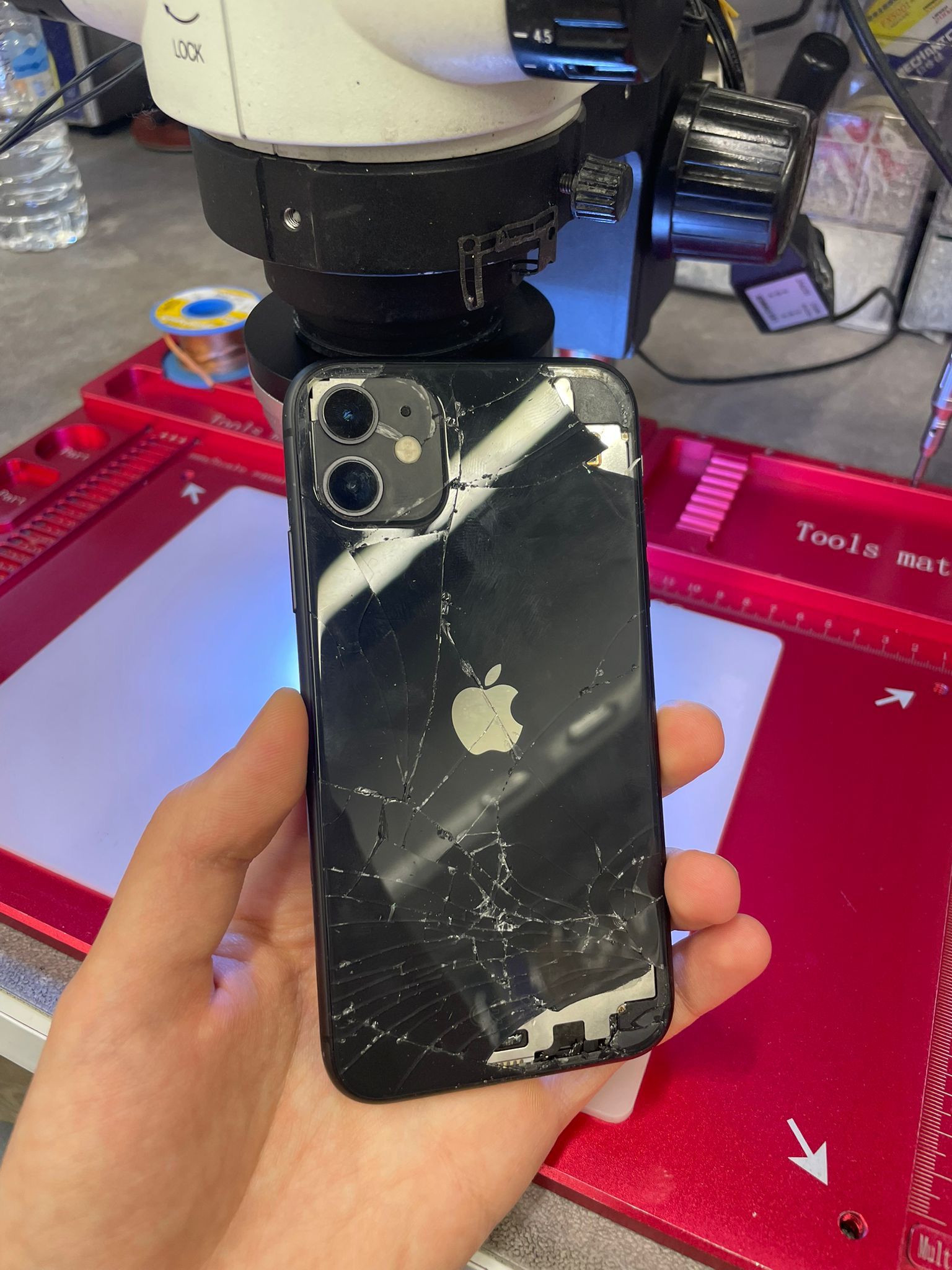 Arka Cam Yenileme öncesi — MDPROFIX iPhone Tamiri