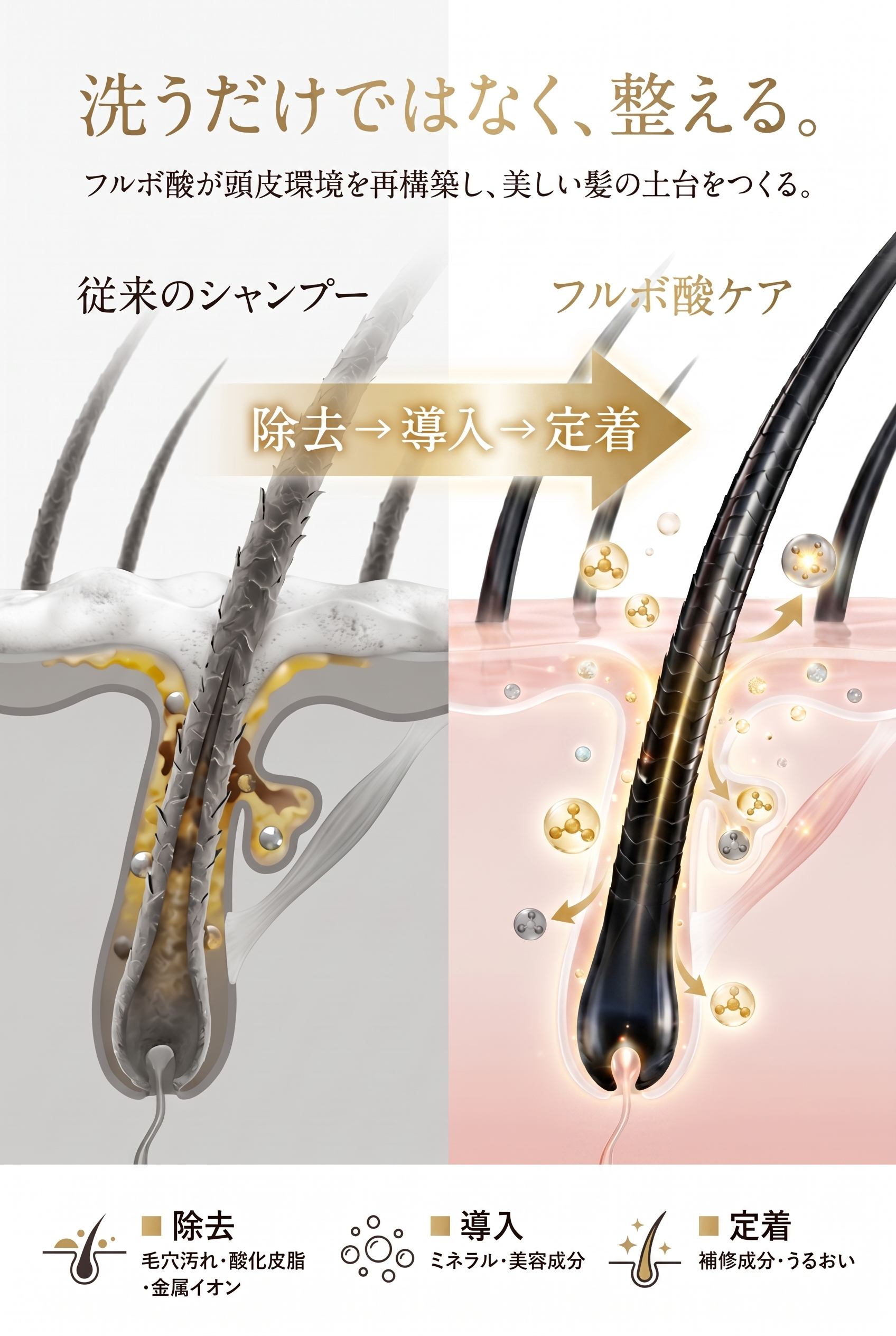 整える フルボ酸シャンプー NILO ヘアケア