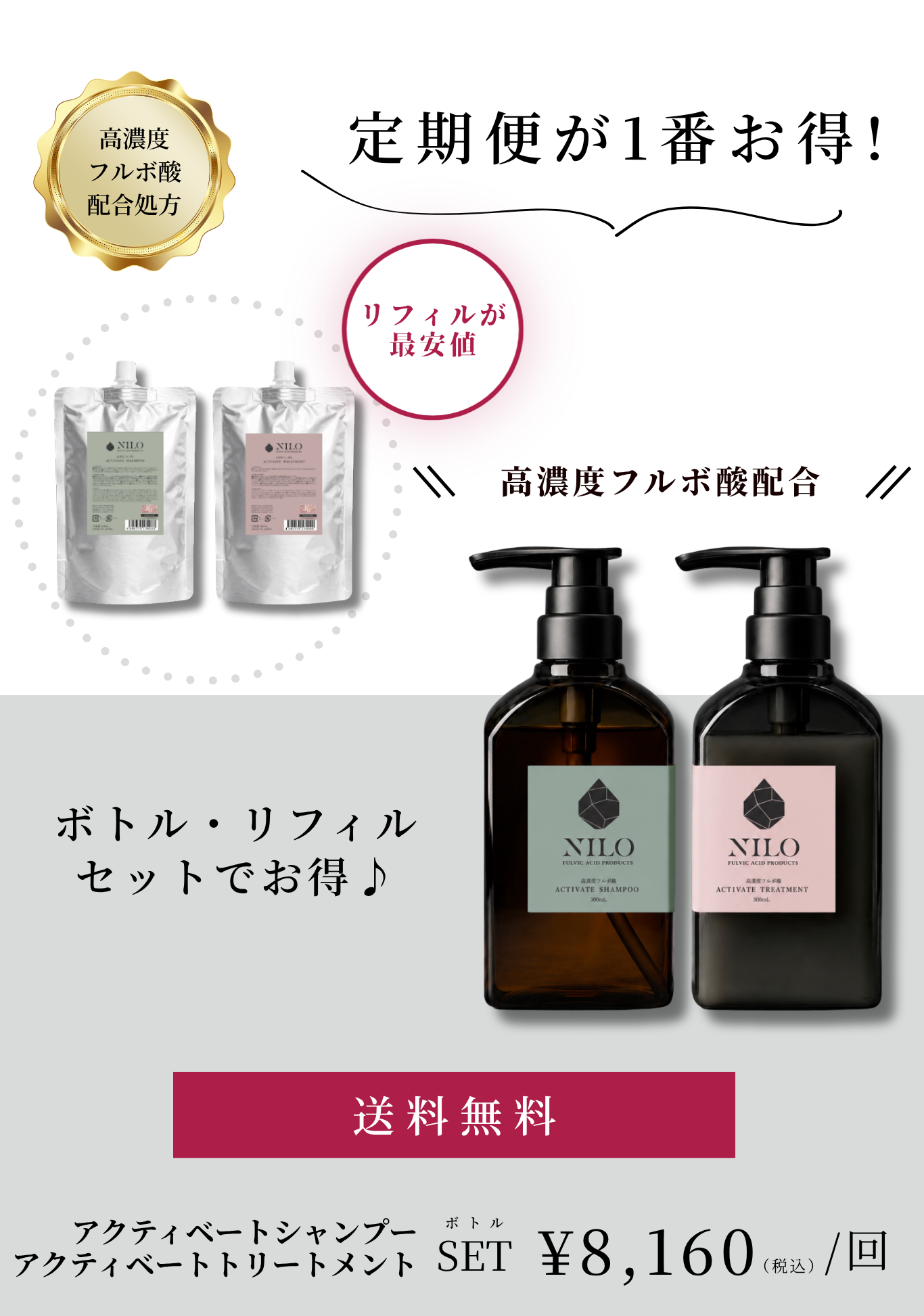 NILO 定期便おすすめ フルボ酸ヘアケア