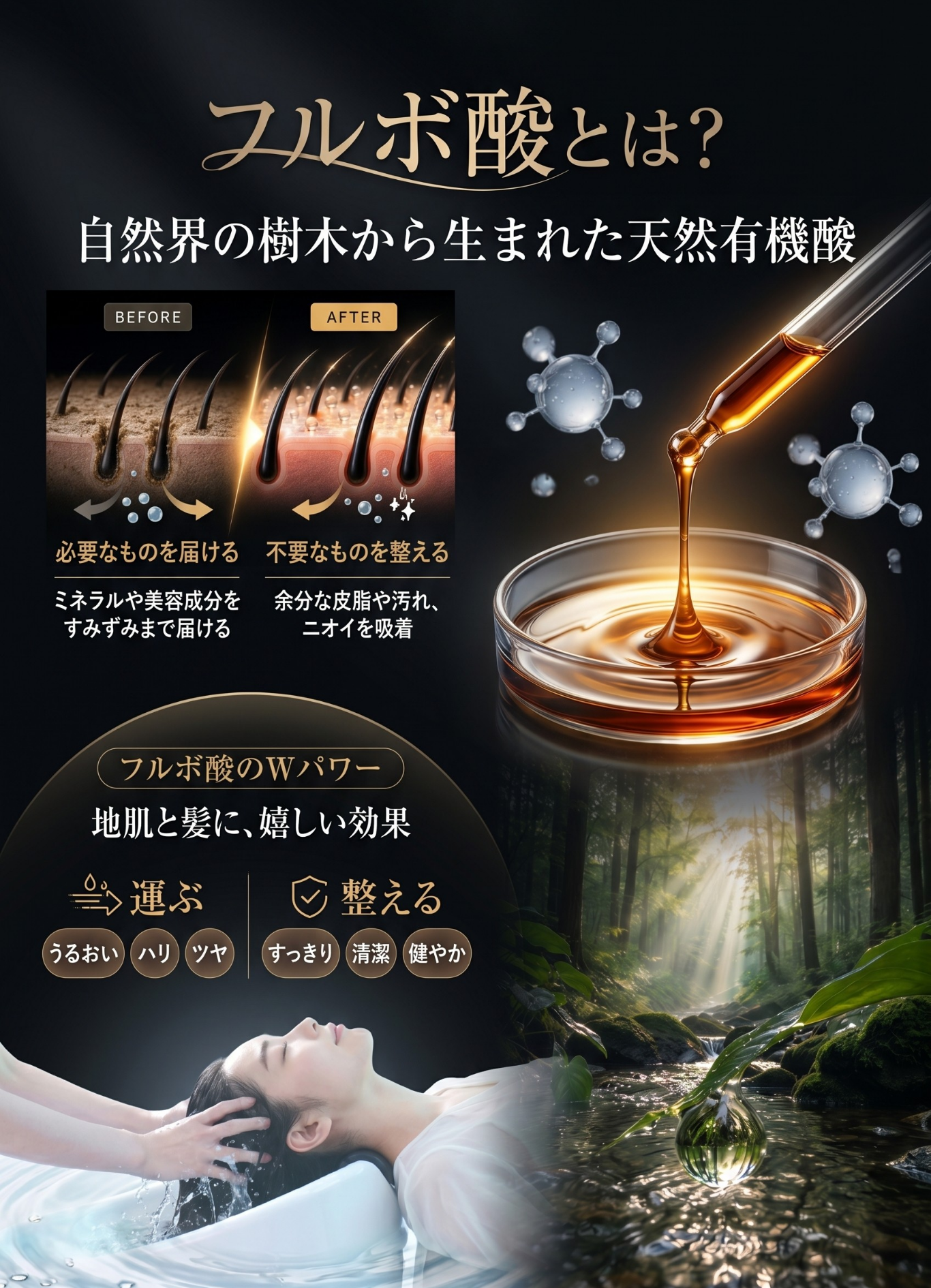 フルボ酸とは 自然由来の有機成分 頭皮環境を整える