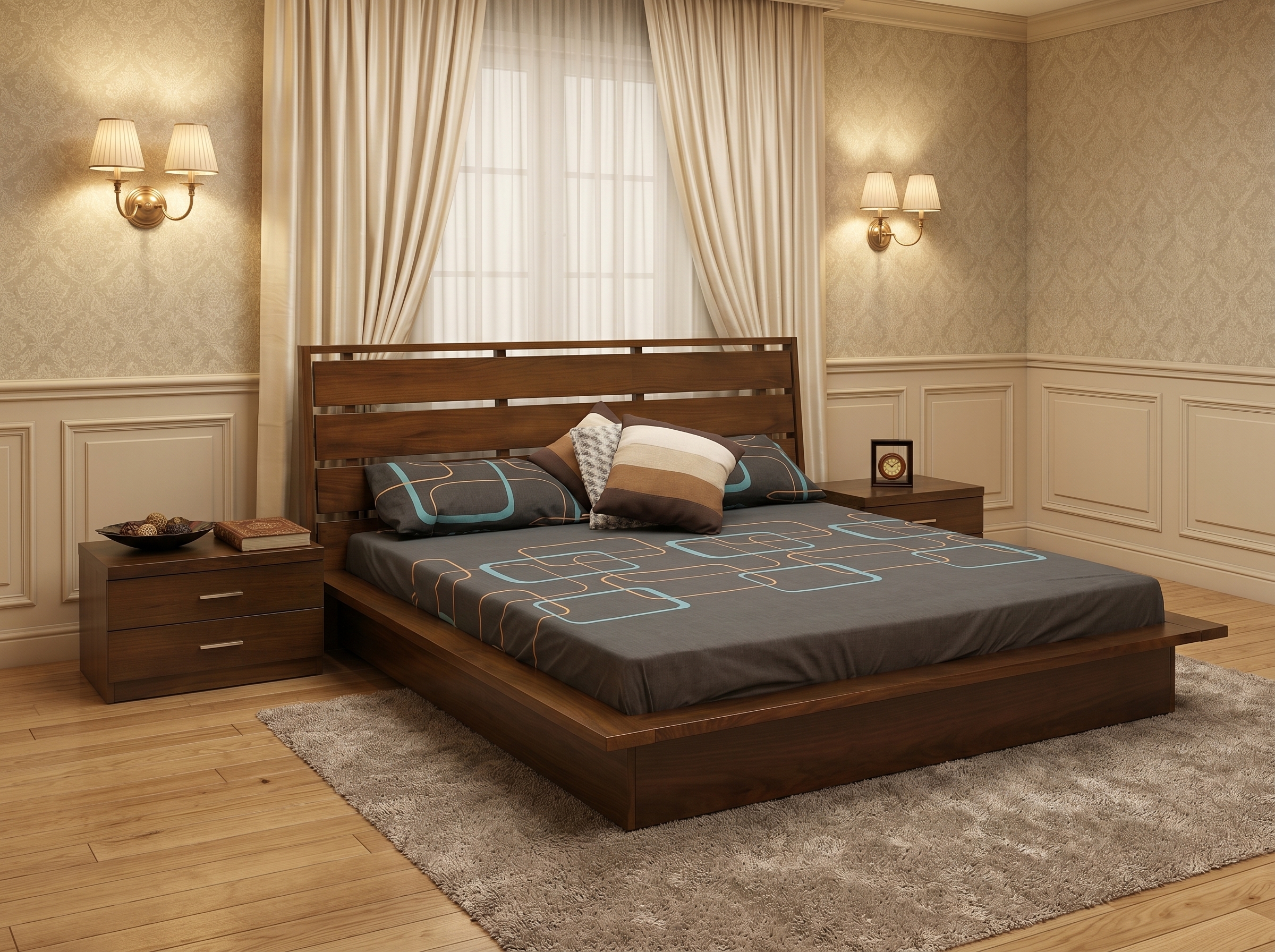 Contemporary Heritage Platform Bed