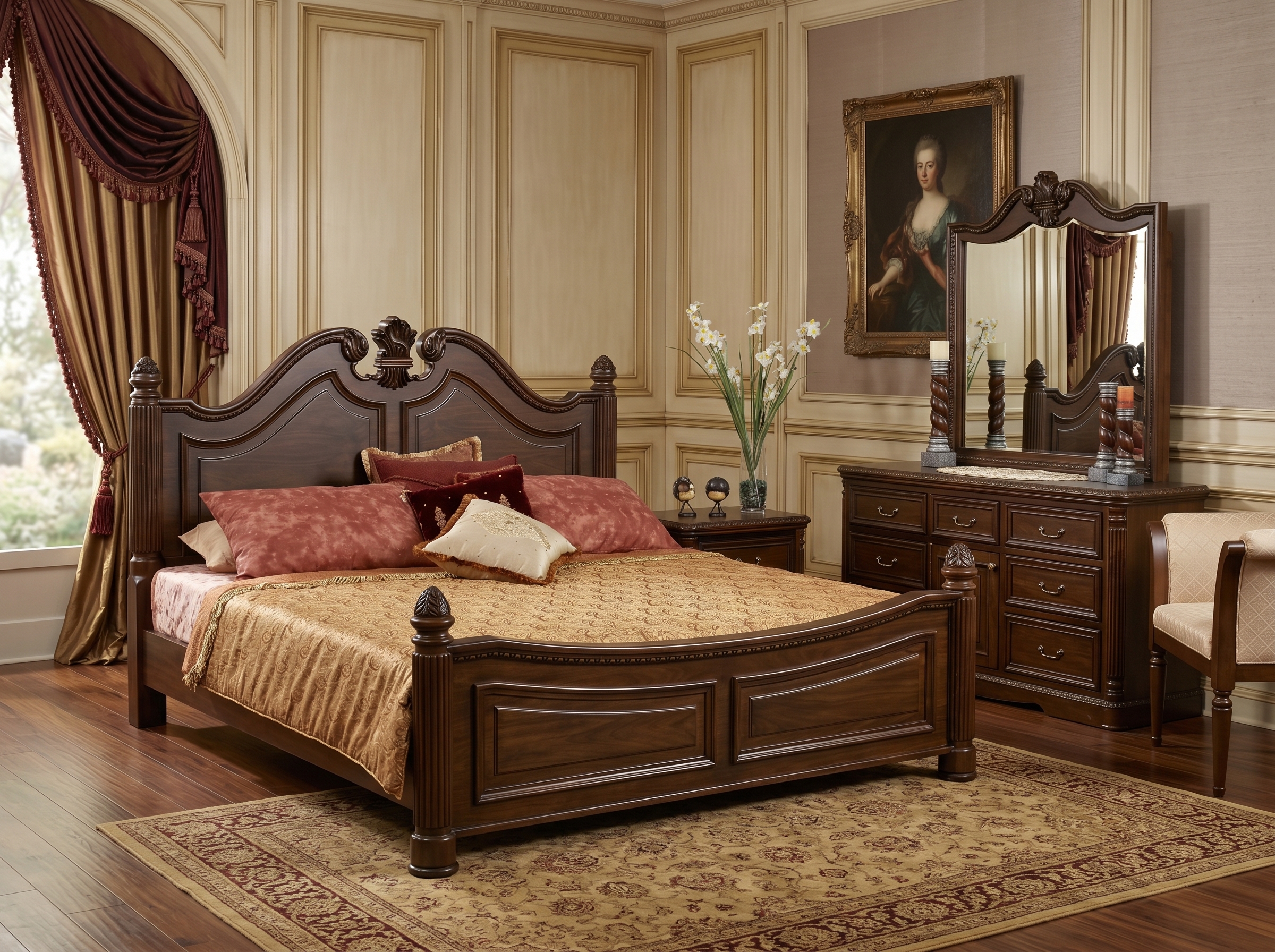 Heritage Manor Panel Bed