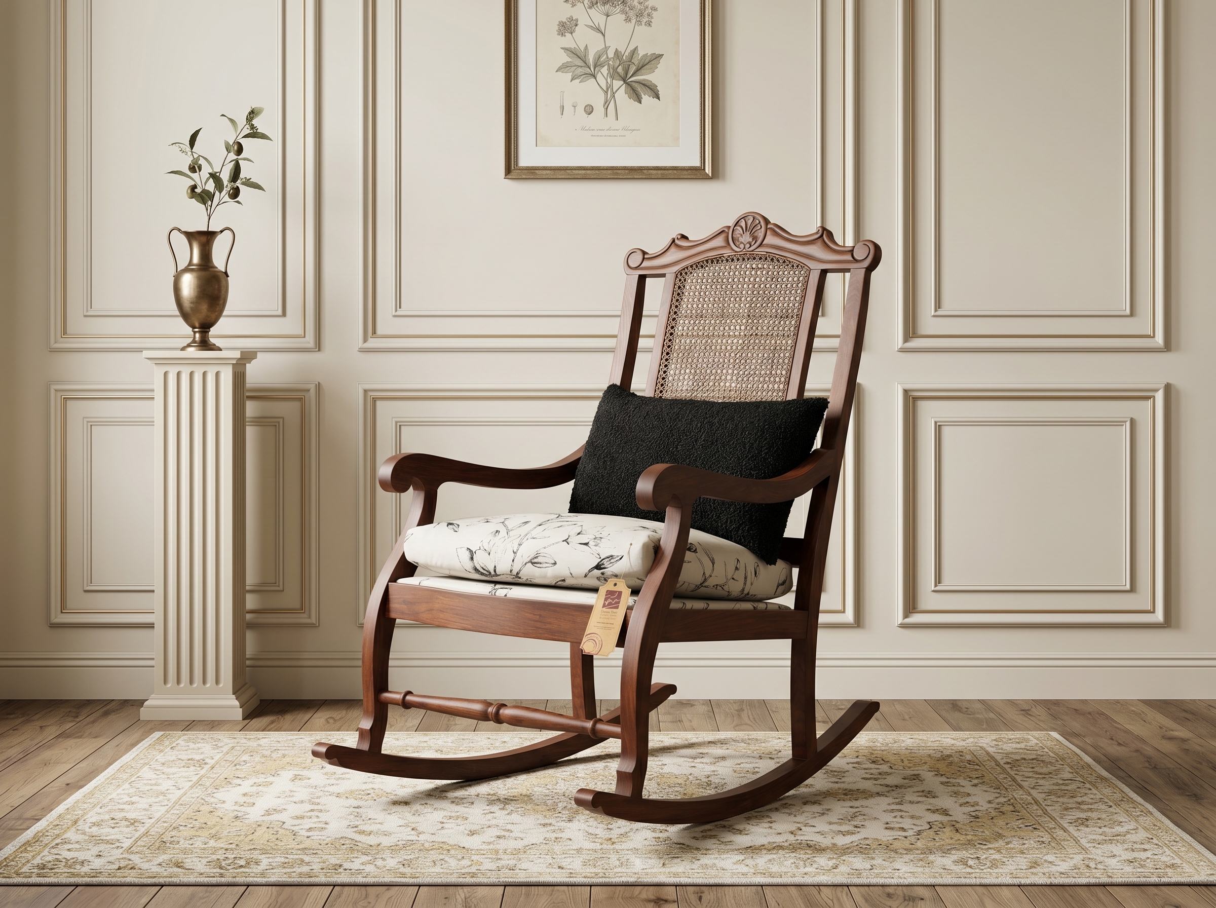 The Windsor Cane Accent Chair