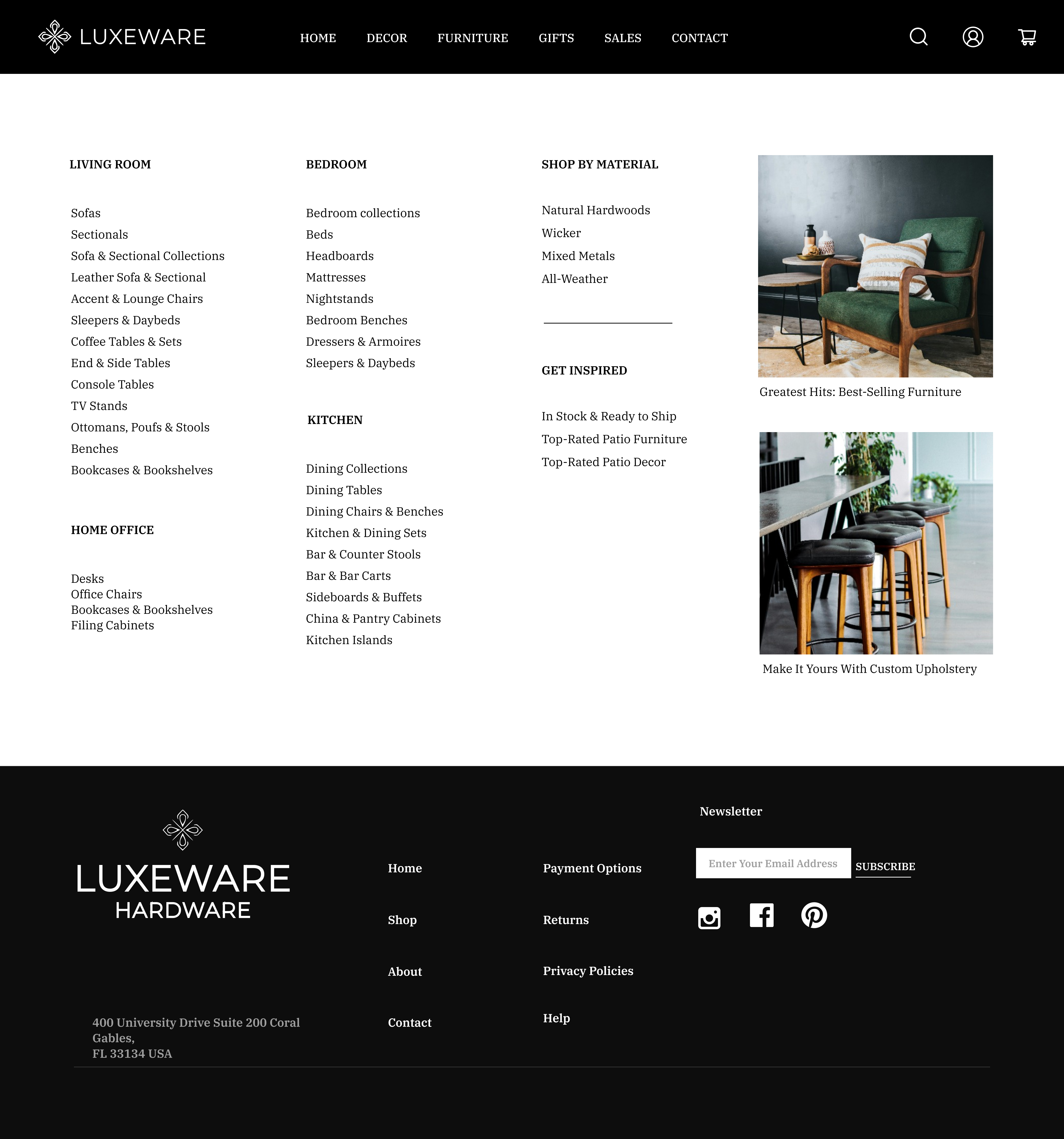 Luxeware Home Improvement Website