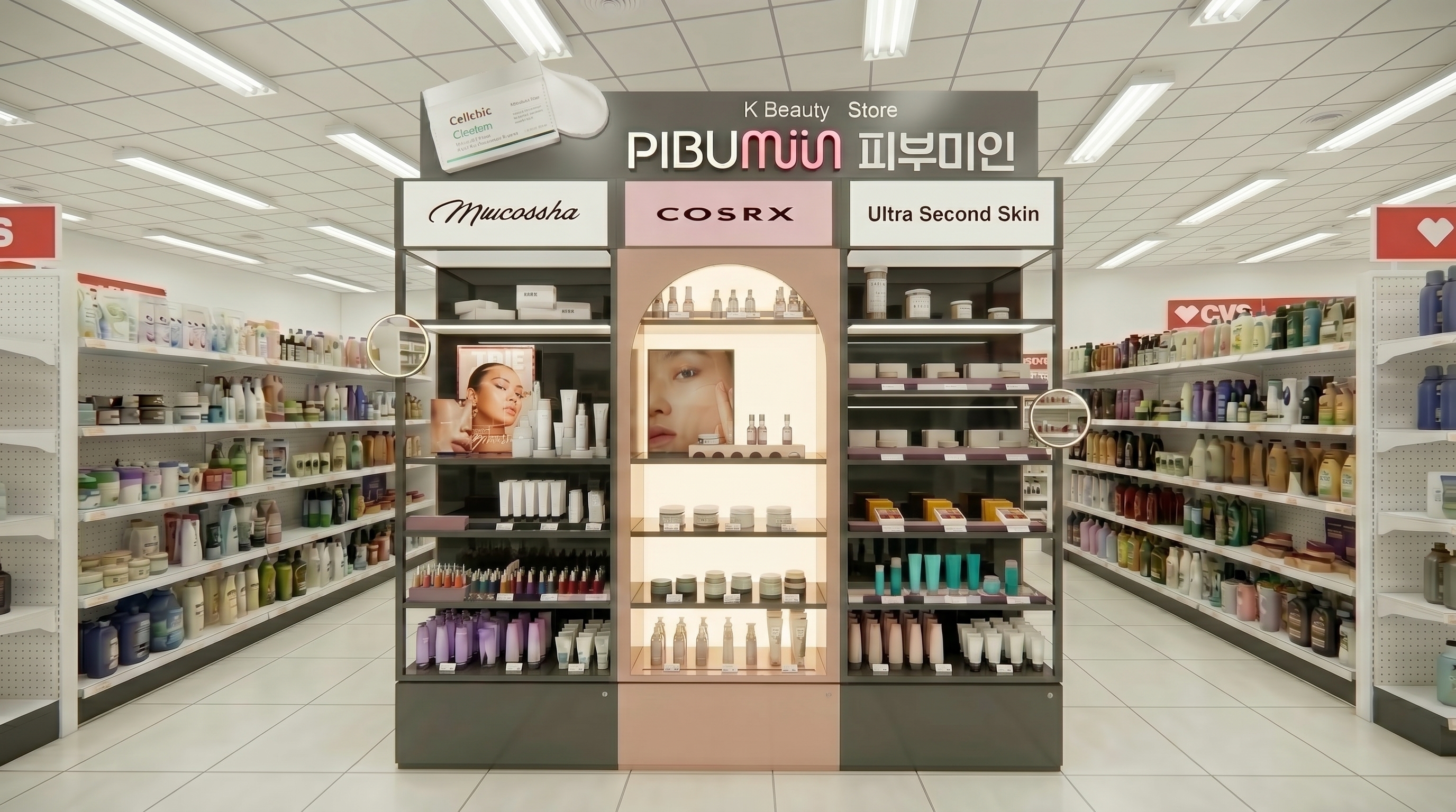PIBUMIIN CVS Pharmacy shop in shop (in USA)