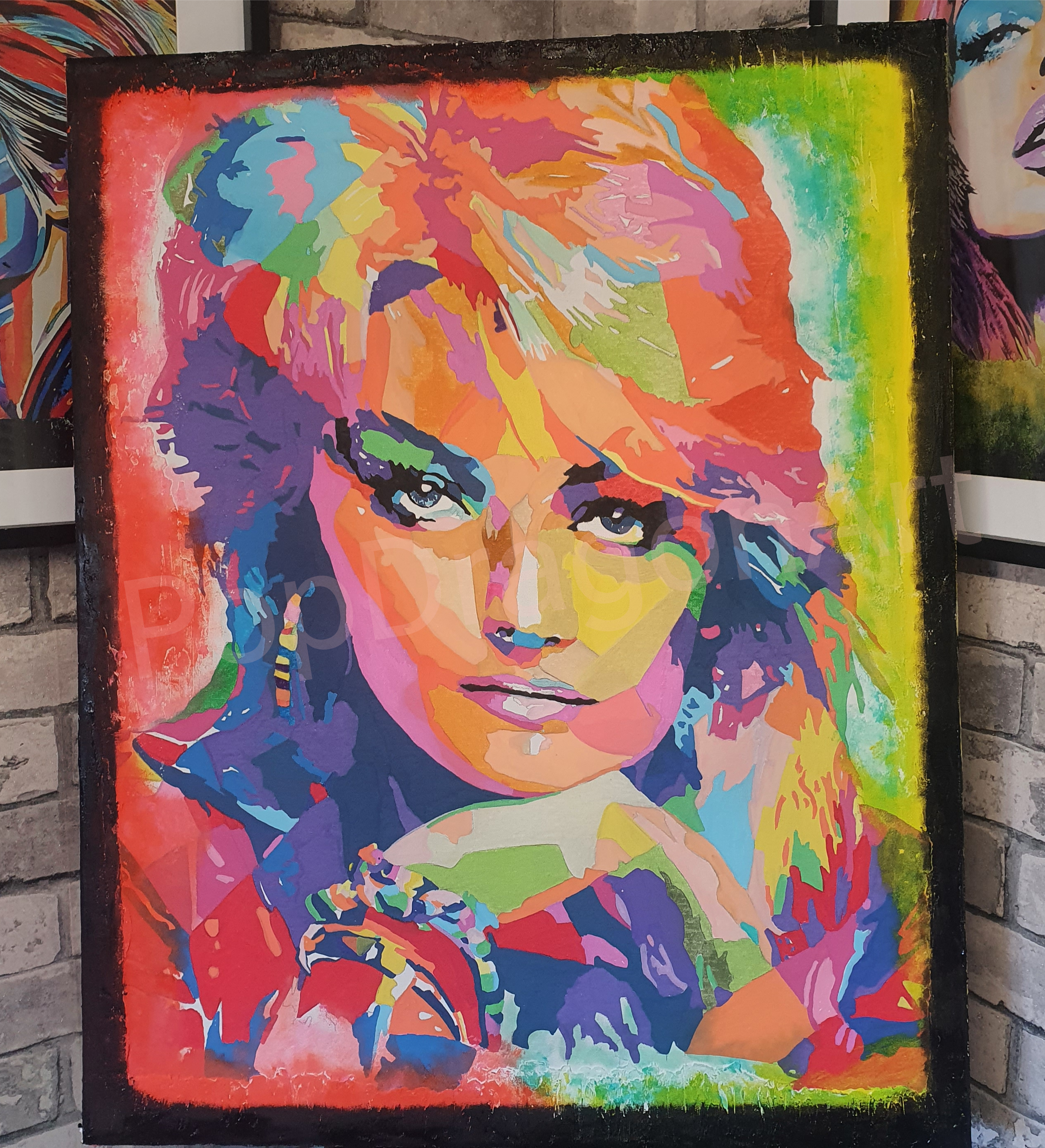 Custom pop art portrait example
