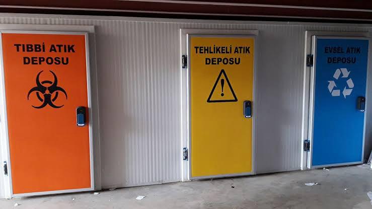 Evsel atık konteyneri proje