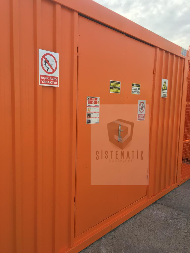 Tehlikeli atık konteyneri proje