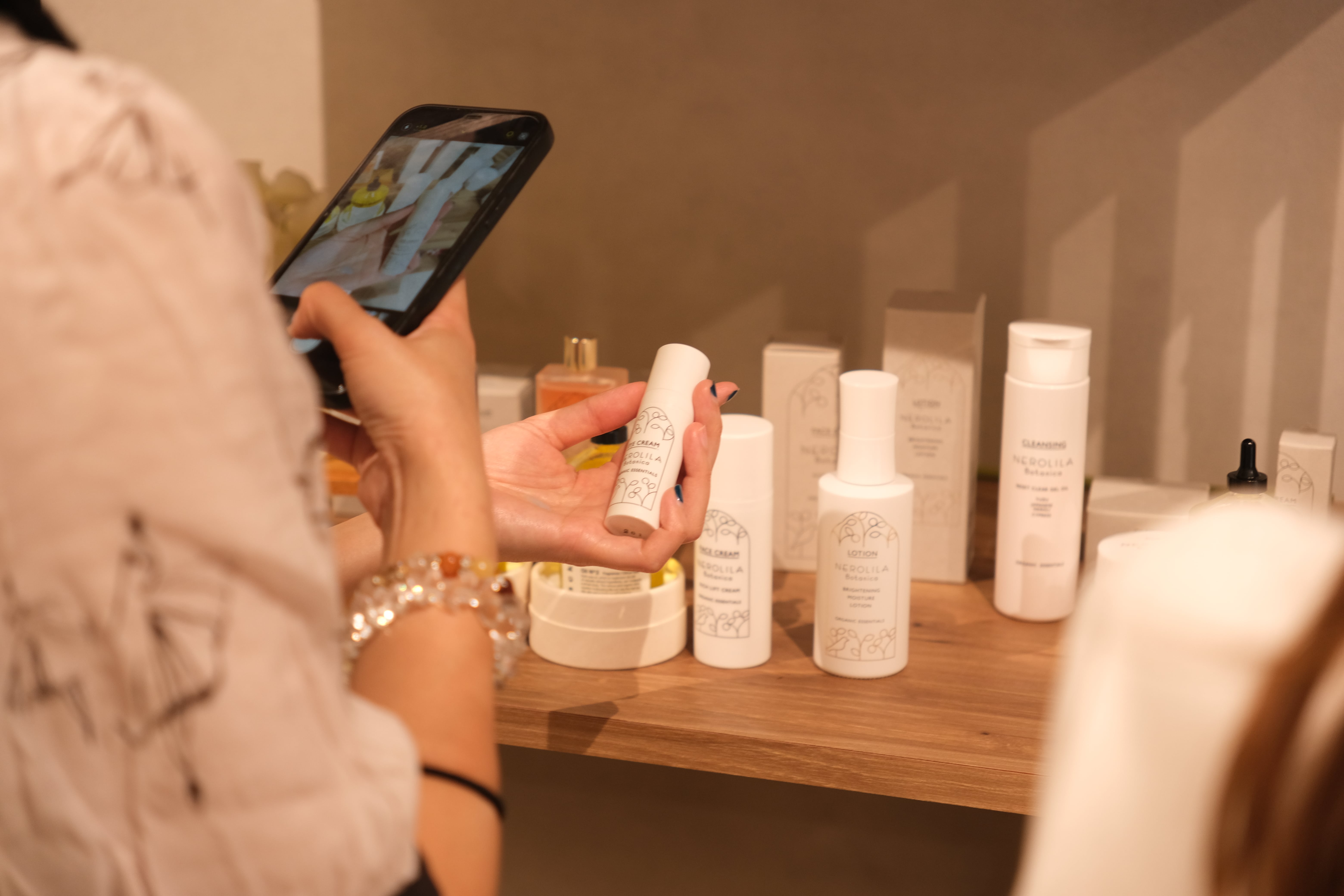 スマホ撮影風景