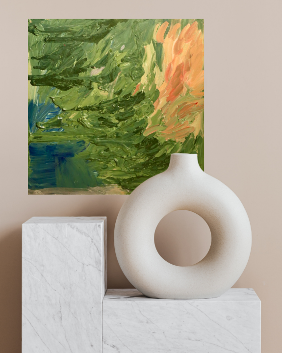 Canyon Bloom (65.5cm_65.5cm) — In Situ