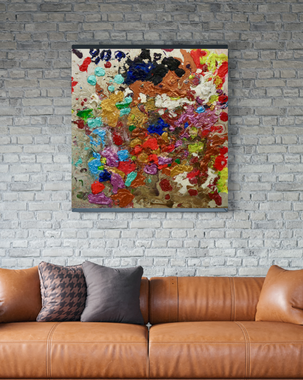 Clustered Brilliance (100cm_100cm) — In Situ
