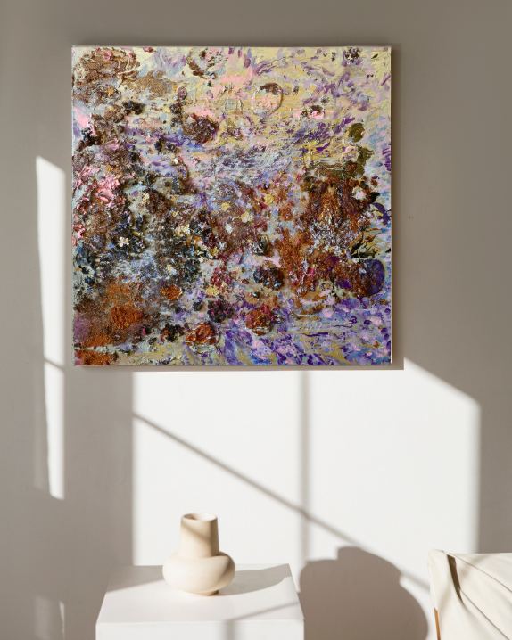 Mineral Tapestry (120cm_120cm) — In Situ
