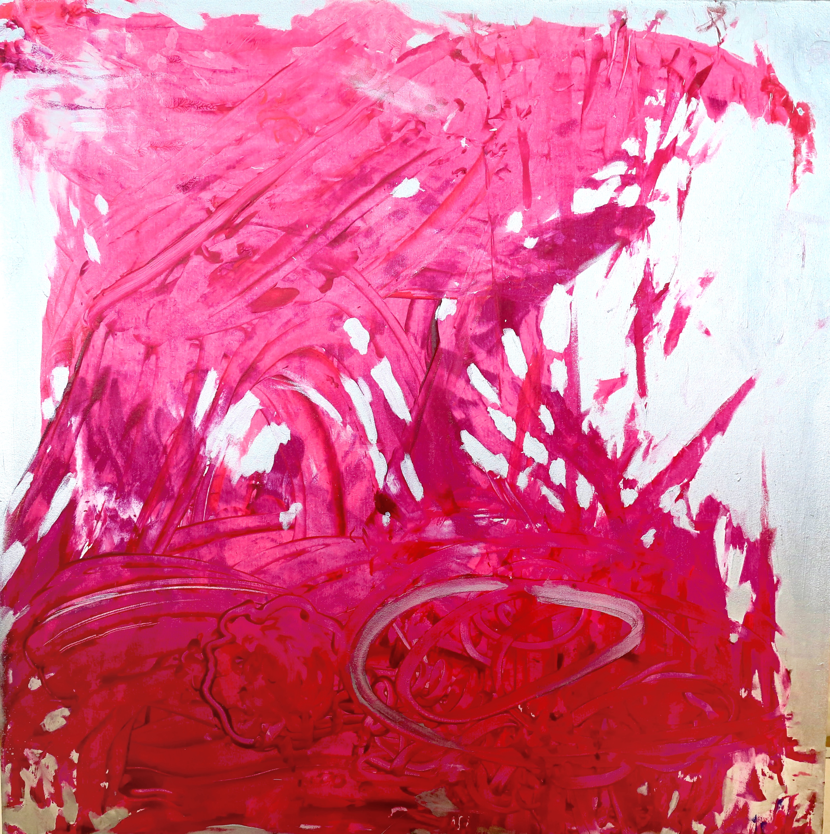 Crimson Heartbeat (100cm_100cm)