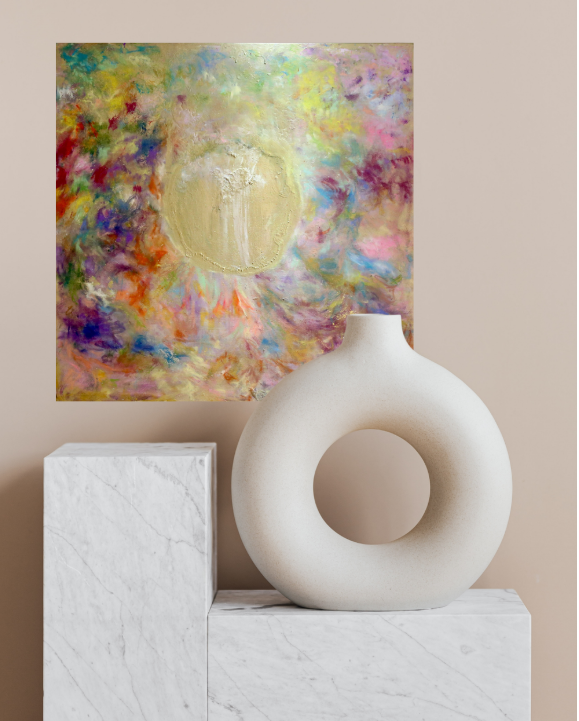 Sacred Omen (100cm_100cm) — In Situ