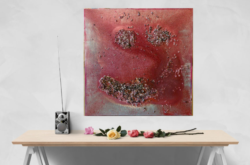 Ruby Gem Smile (100cm_100cm) — In Situ