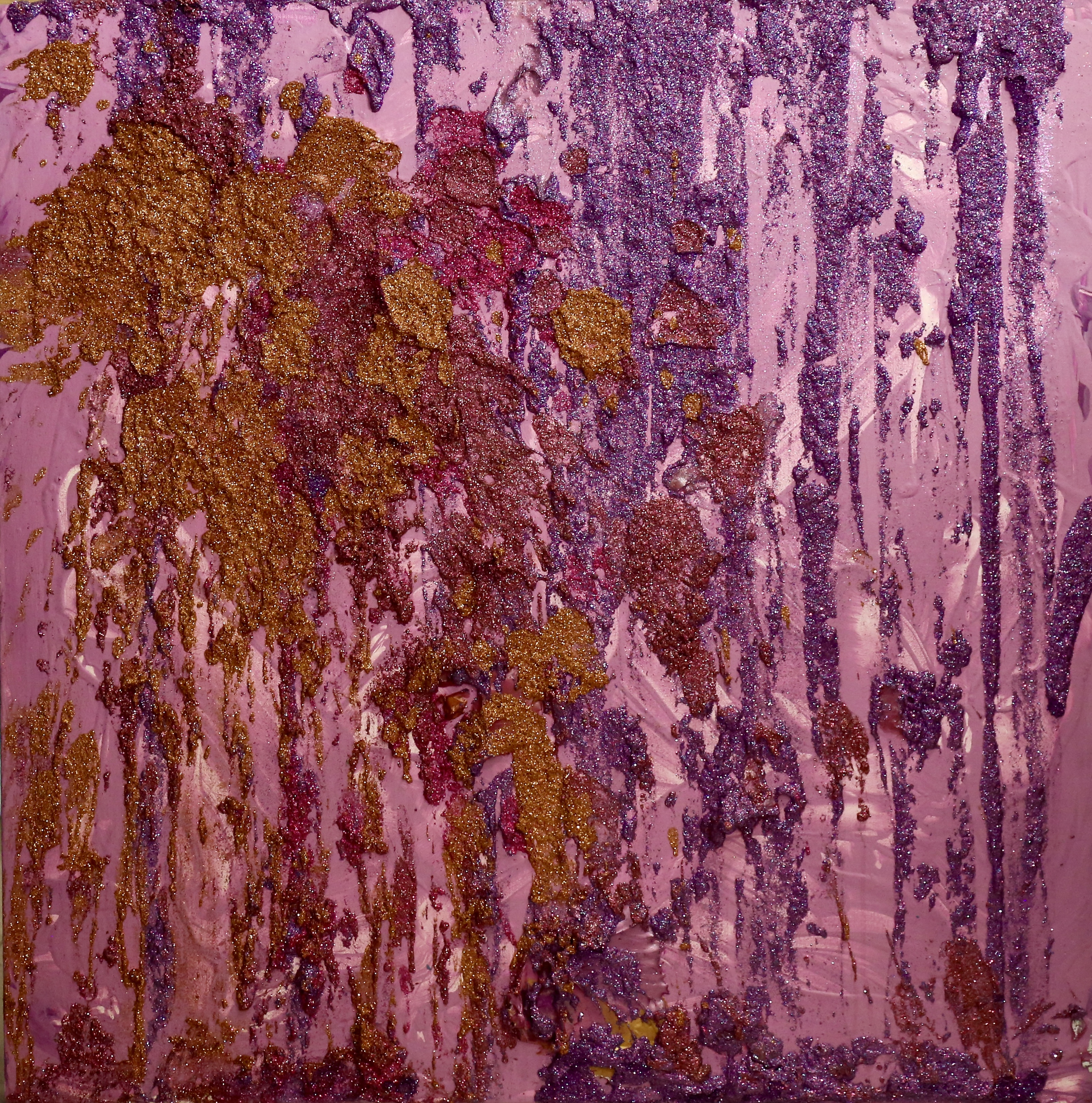 Gilded Amethyst Rain (100cm_100cm)