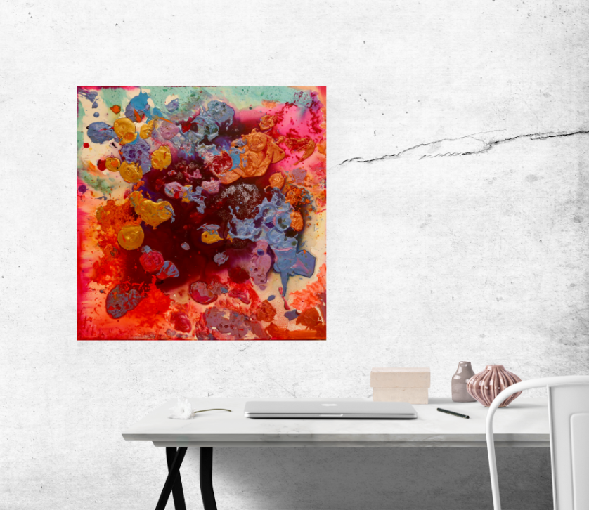 Vibrant Upwelling (100cm_100cm) — In Situ