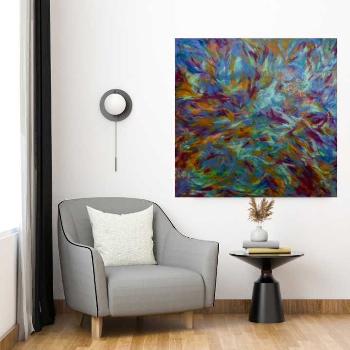 Zephyr's Dance (100cm_100cm) — In Situ