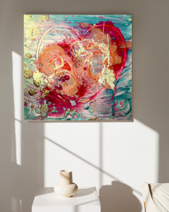A Heart's Tumult (100cm_100cm) — In Situ