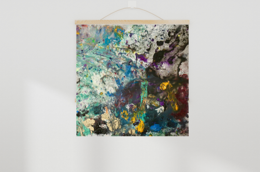 Eroded Canvas (100cm_100cm) — In Situ