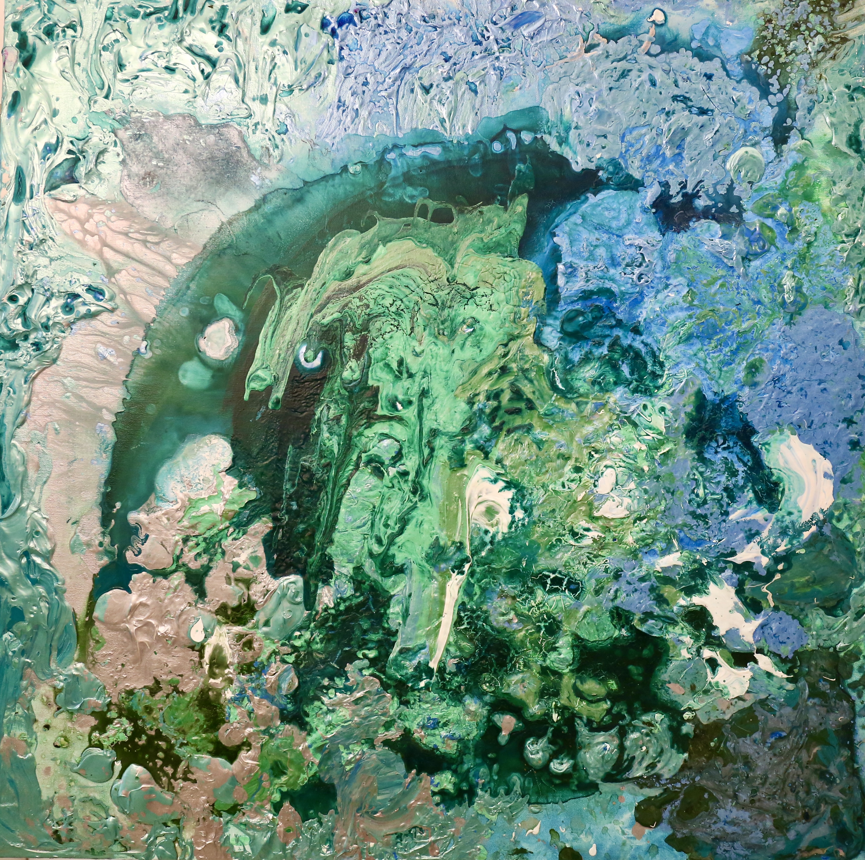 Emerald Depths (100cm_100cm)
