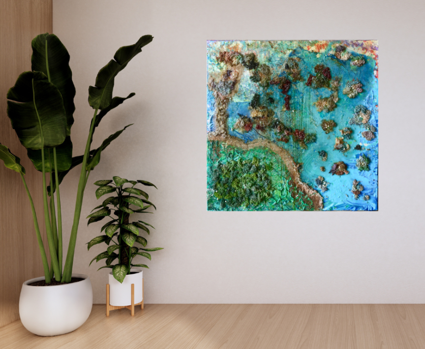 Terraqueous Map (100cm_100cm) — In Situ