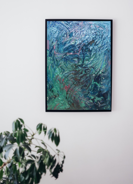 Oceanic Shimmer (50cm_70cm) — In Situ
