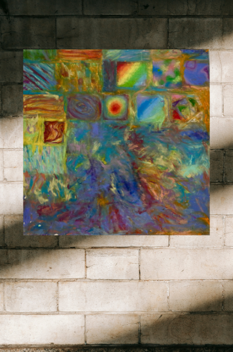 Chromatic Mosaic (100cm_100cm) — In Situ