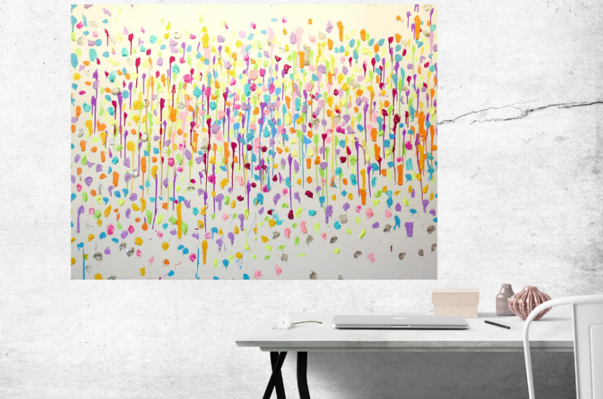 Jubilant Rain (200cm_150cm) — In Situ