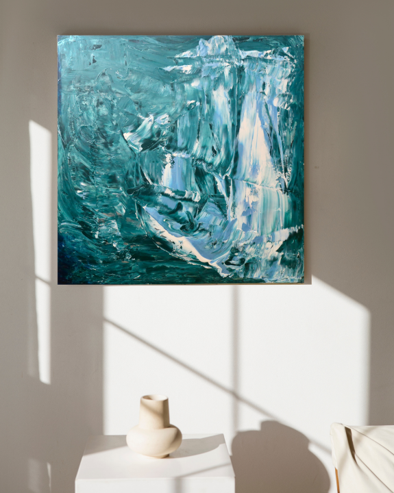 Arctic Flow (100cm_100cm) — In Situ