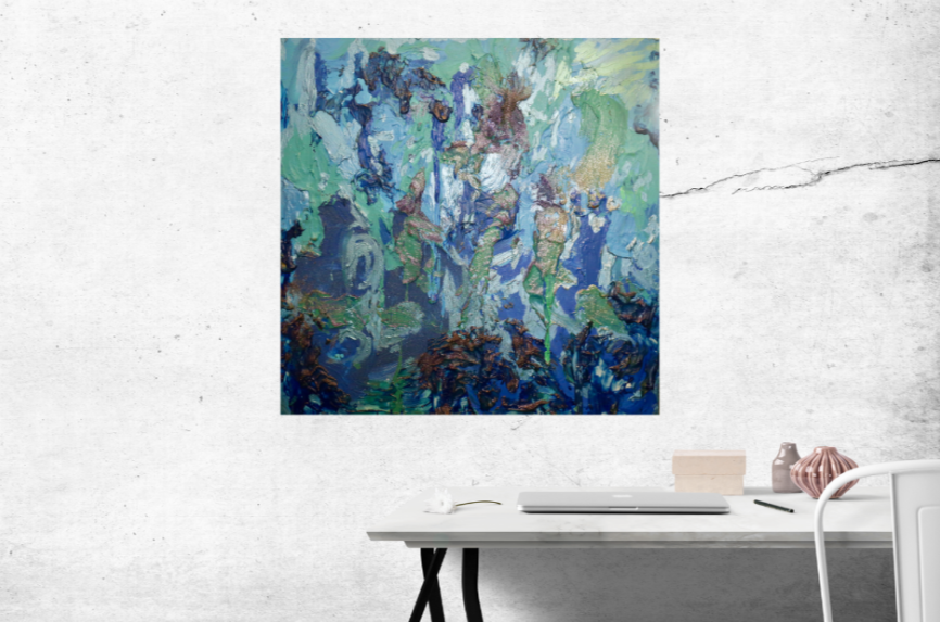 Grotto of Hues (100cm_100cm) — In Situ