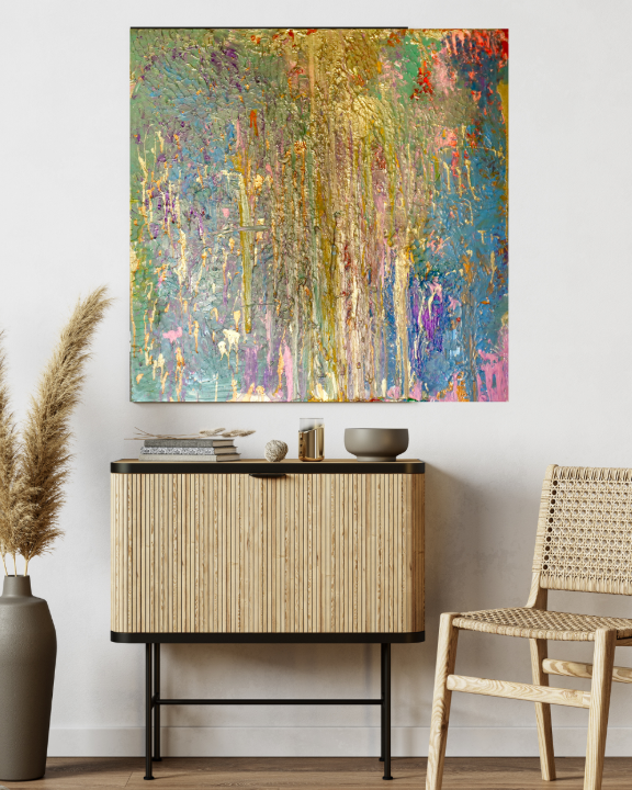 Regal Rain (120cm_120cm) — In Situ