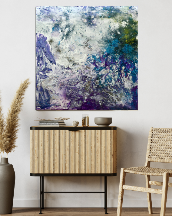 Crystalline Depths (100cm_100cm) — In Situ