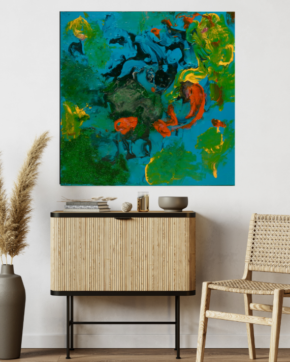 River Delta Bloom (50cm_50cm) — In Situ