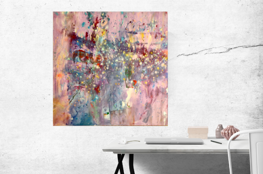 Ethereal Celebration (120cm_120cm) — In Situ