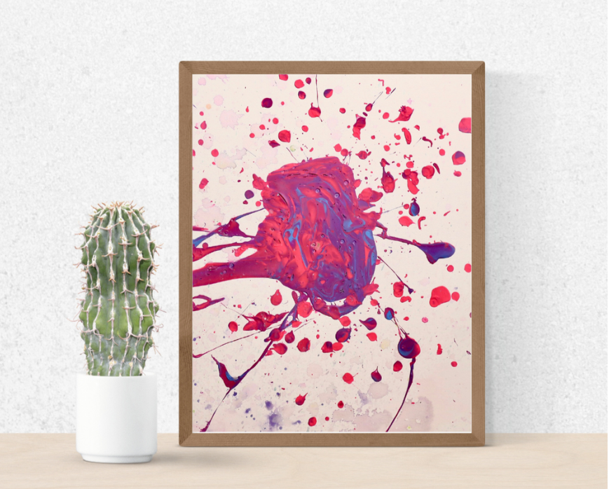 Fuchsia Burst (50cm_70cm) — In Situ