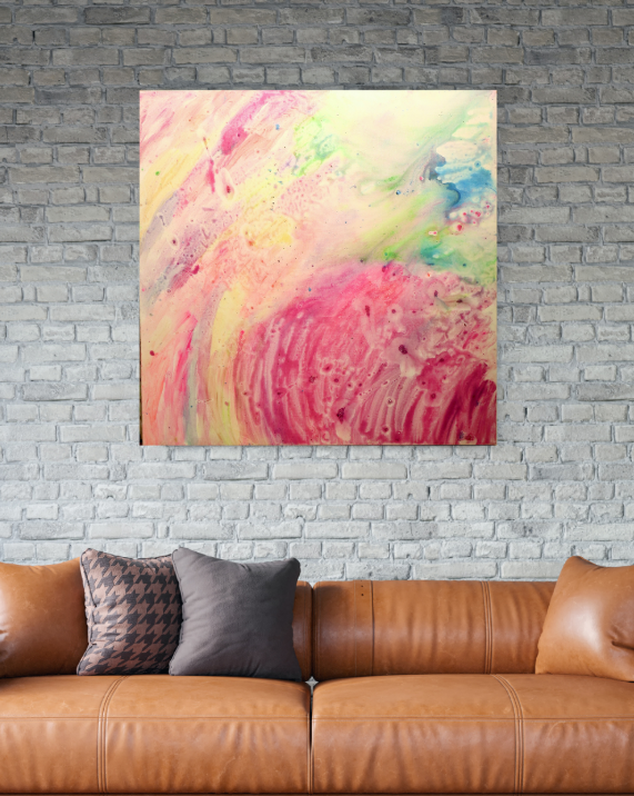 Aqueous Rainbow (100cm_100cm) — In Situ