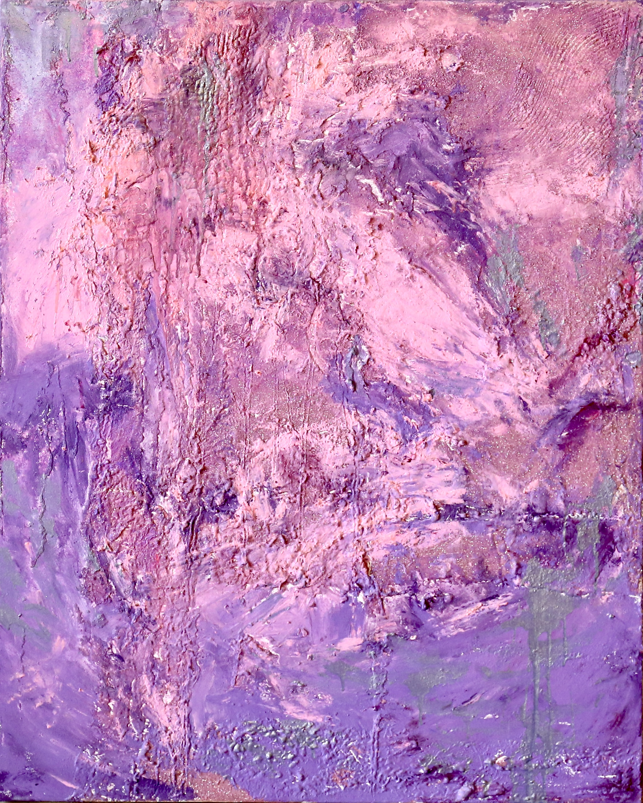 Lavender Impasto (80cm_100cm)