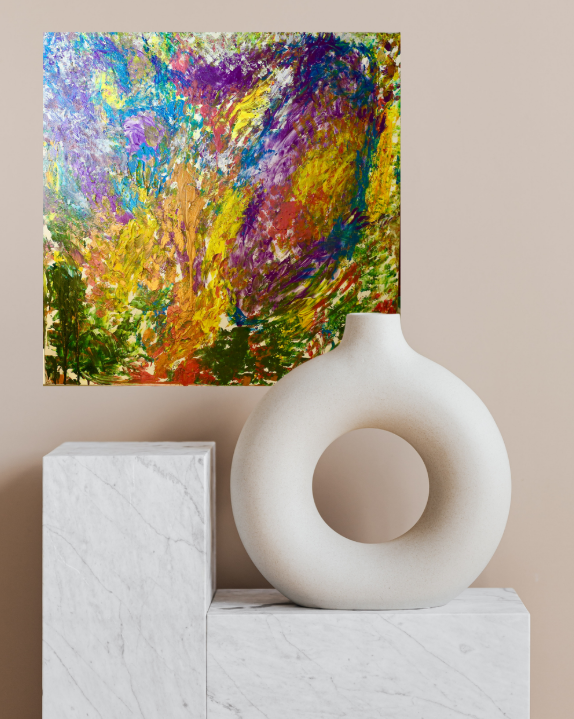 Joyful Tempest (100cm_100cm) — In Situ