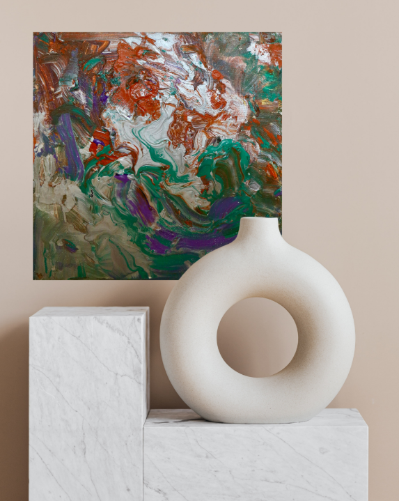 Emerald Vortex (50cm_50cm) — In Situ
