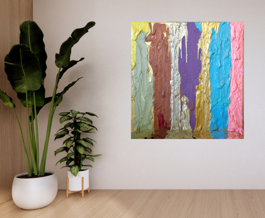 Vibrant Color Fall (100cm_100cm) — In Situ