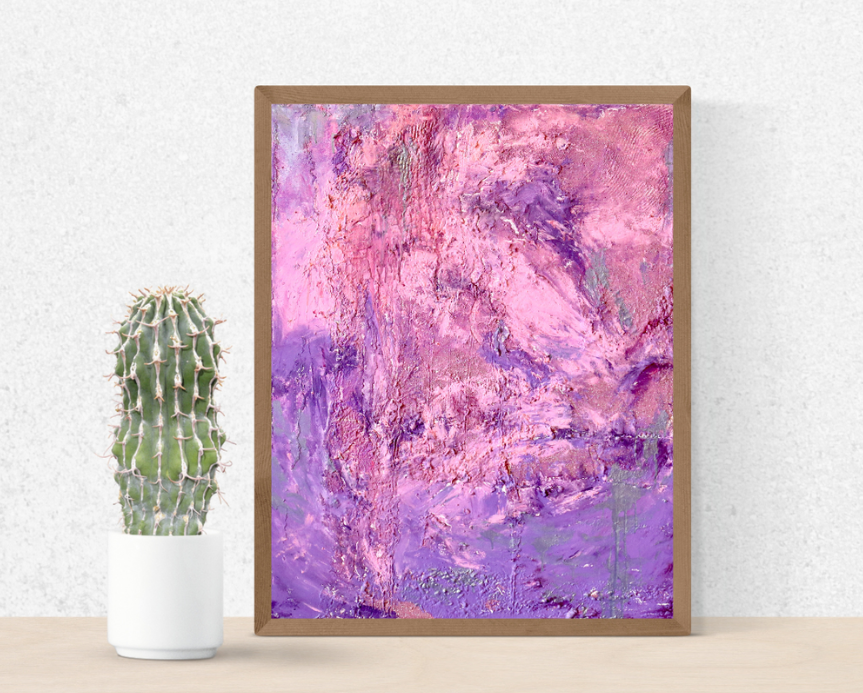 Lavender Impasto (80cm_100cm) — In Situ
