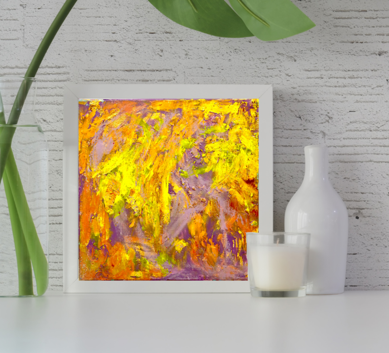 Golden Uprising (30cm_30cm) — In Situ